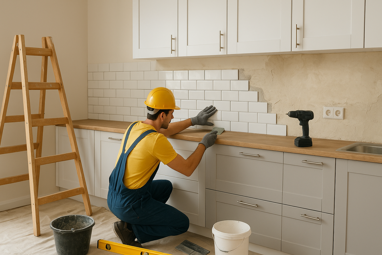 Obraz pokazujący remont kuchni